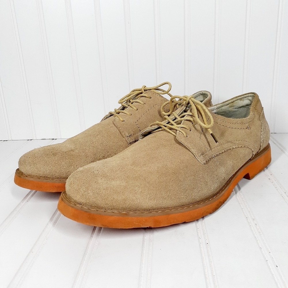 Stafford Tan Suede Oxfords